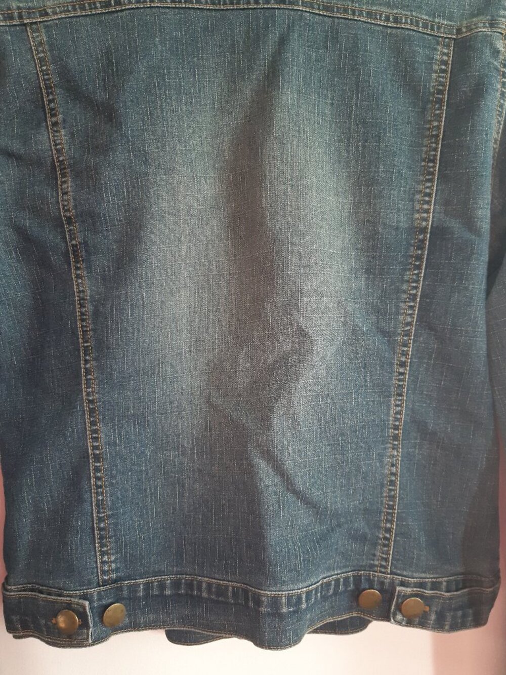 DCS Collection Blue Jean Denim Jacket Medium Coat Fashion Women Vintage Y2K - Picture 7 of 10